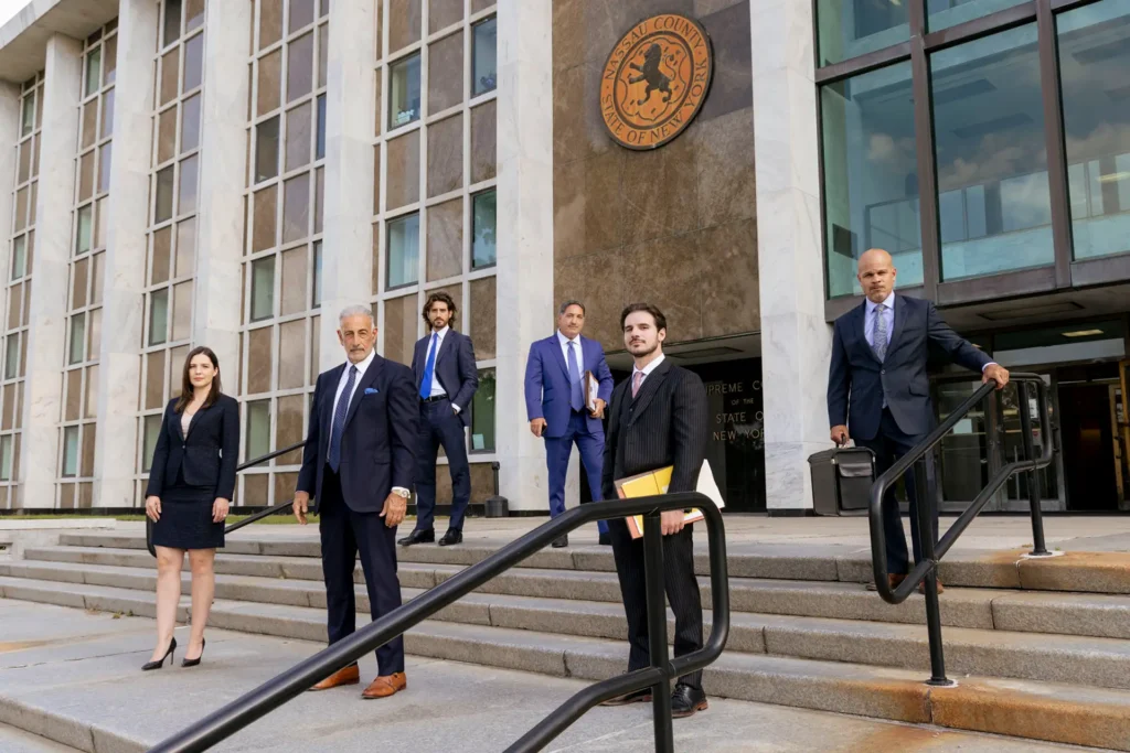 Bongiorno and team and Nassau Courthouse